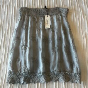 NICOLE- 💯 Silk Lace Italian Made Skirt